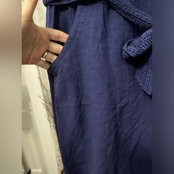 NWT Soft Surroundings Summer Breeze Solid Gauze Shorts M linen blend pockets - Picture 2 of 7